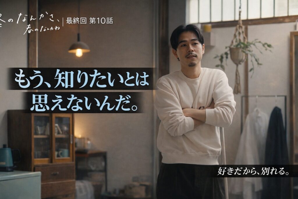 冬のなんかさ、春のなんかね 最終回 第10話｜もう知りたいとは思えないんだ 名シーン