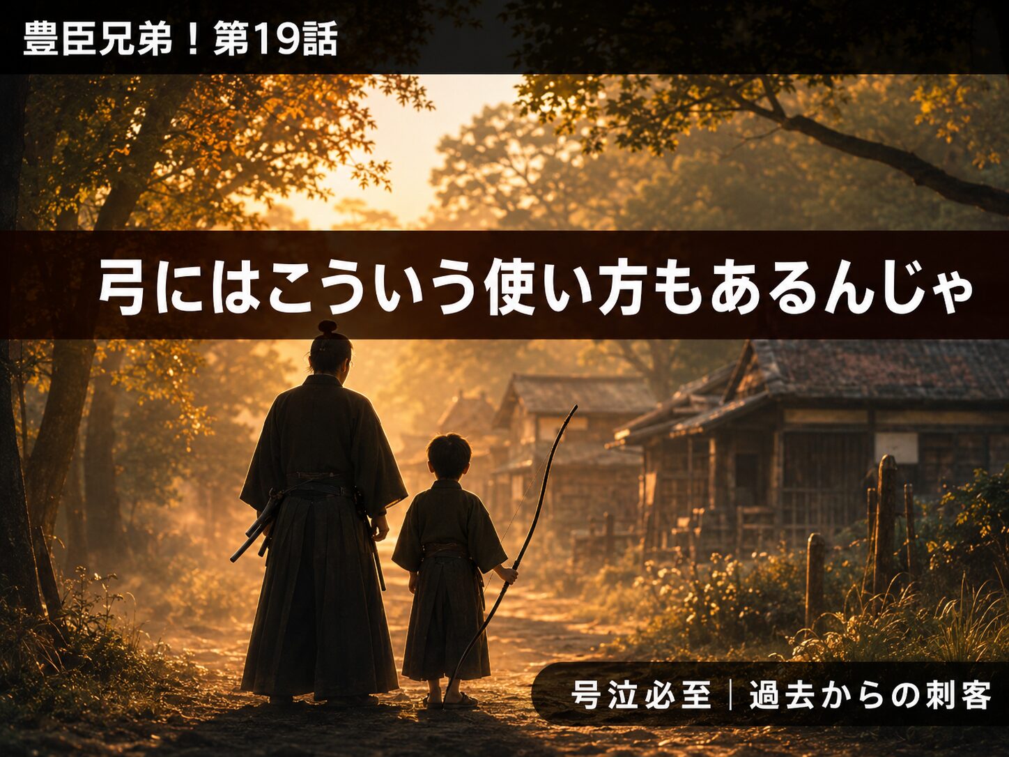 豊臣兄弟！第19話「過去からの刺客」小一郎と与一郎の感動シーンをイメージしたサムネイル