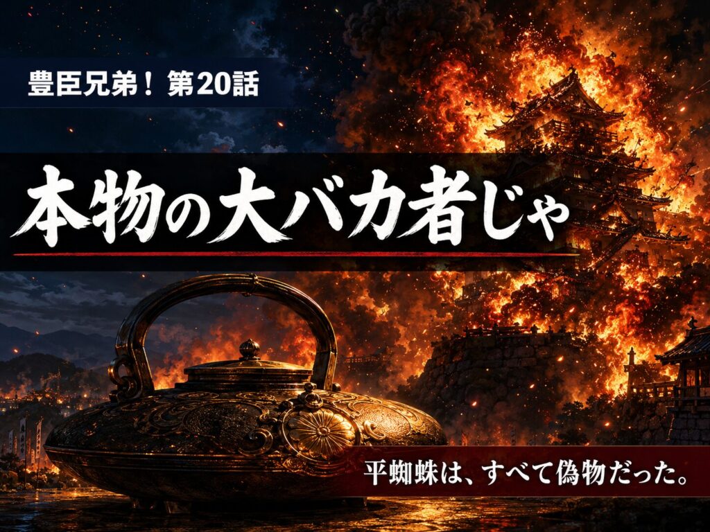 豊臣兄弟!第20話「本物の平蜘蛛」松永久秀爆死と平蜘蛛をテーマにした記事サムネイル