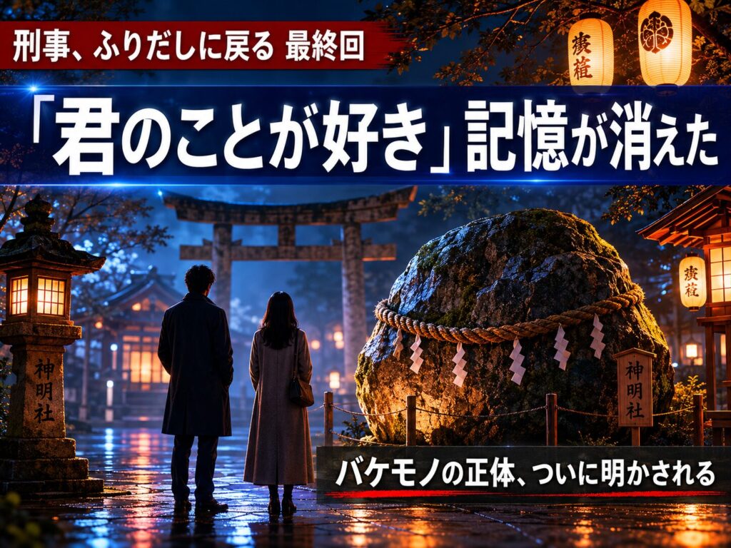 刑事ふりだしに戻る最終回サムネイル｜双六神社の夜、告白と記憶消失