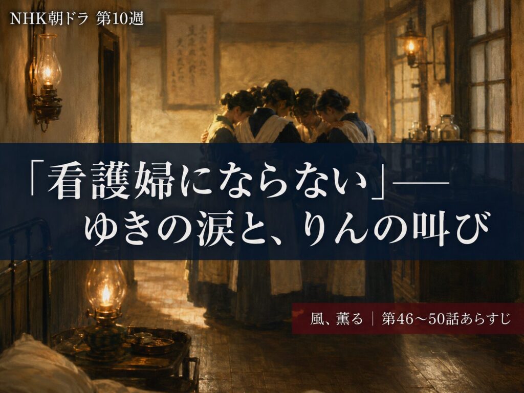 風、薫る」第10週(第46〜50話)まとめ記事サムネイル|ゆきの決断と夕凪救出の1週間