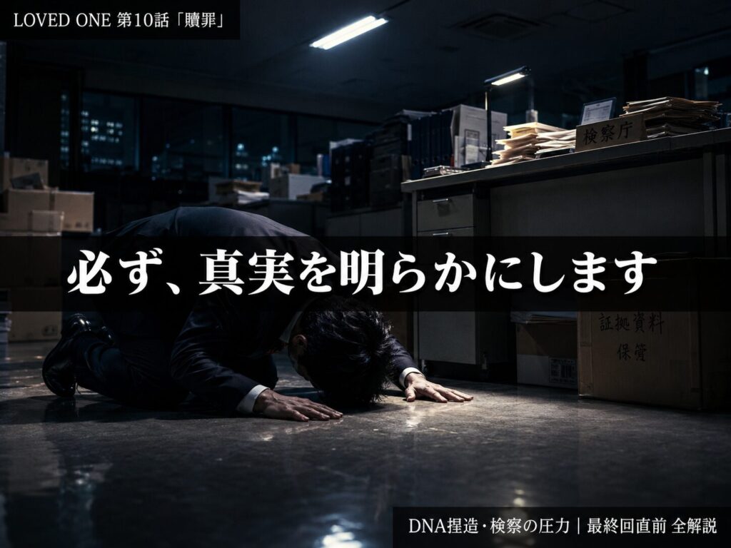 LOVED ONE第10話「贖罪」真澄先生の決意シーンサムネイル