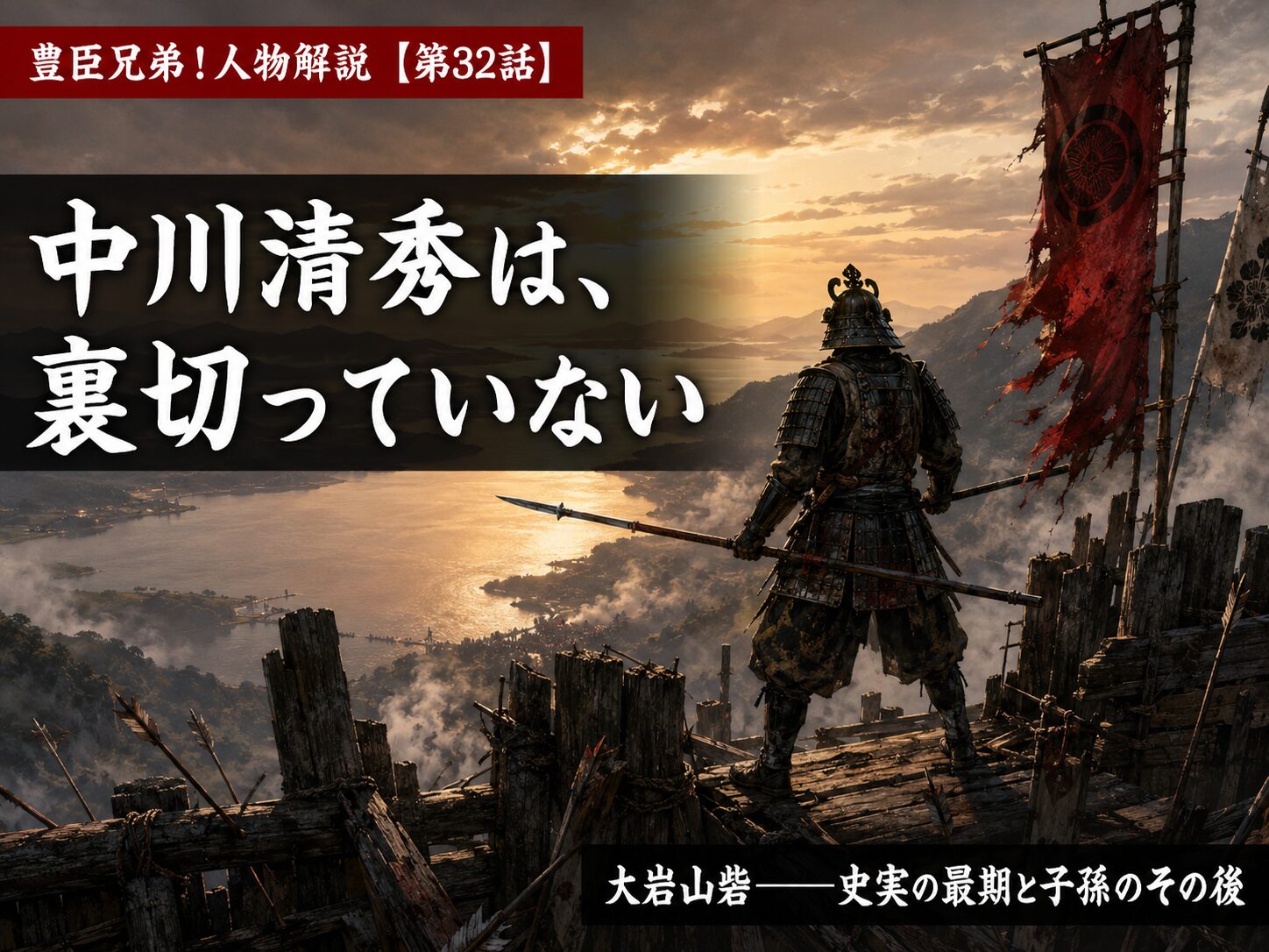 【豊臣兄弟！】大岩山砦で最期まで戦う武将のイメージ 中川清秀は裏切っていない 史実の討死と子孫解説記事のサムネイル