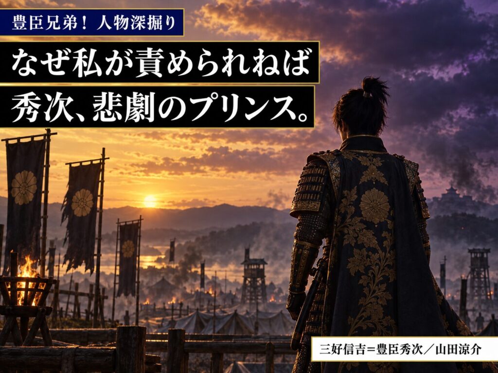 豊臣兄弟！人物深掘りサムネイル｜豊臣秀次（山田涼介）三好信吉の初登場と秀次事件の史実