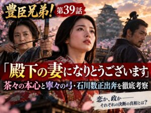 豊臣兄弟！第39話サムネイル｜茶々と寧々の弓矢対決「殿下の妻になりとうございます」と石川数正出奔